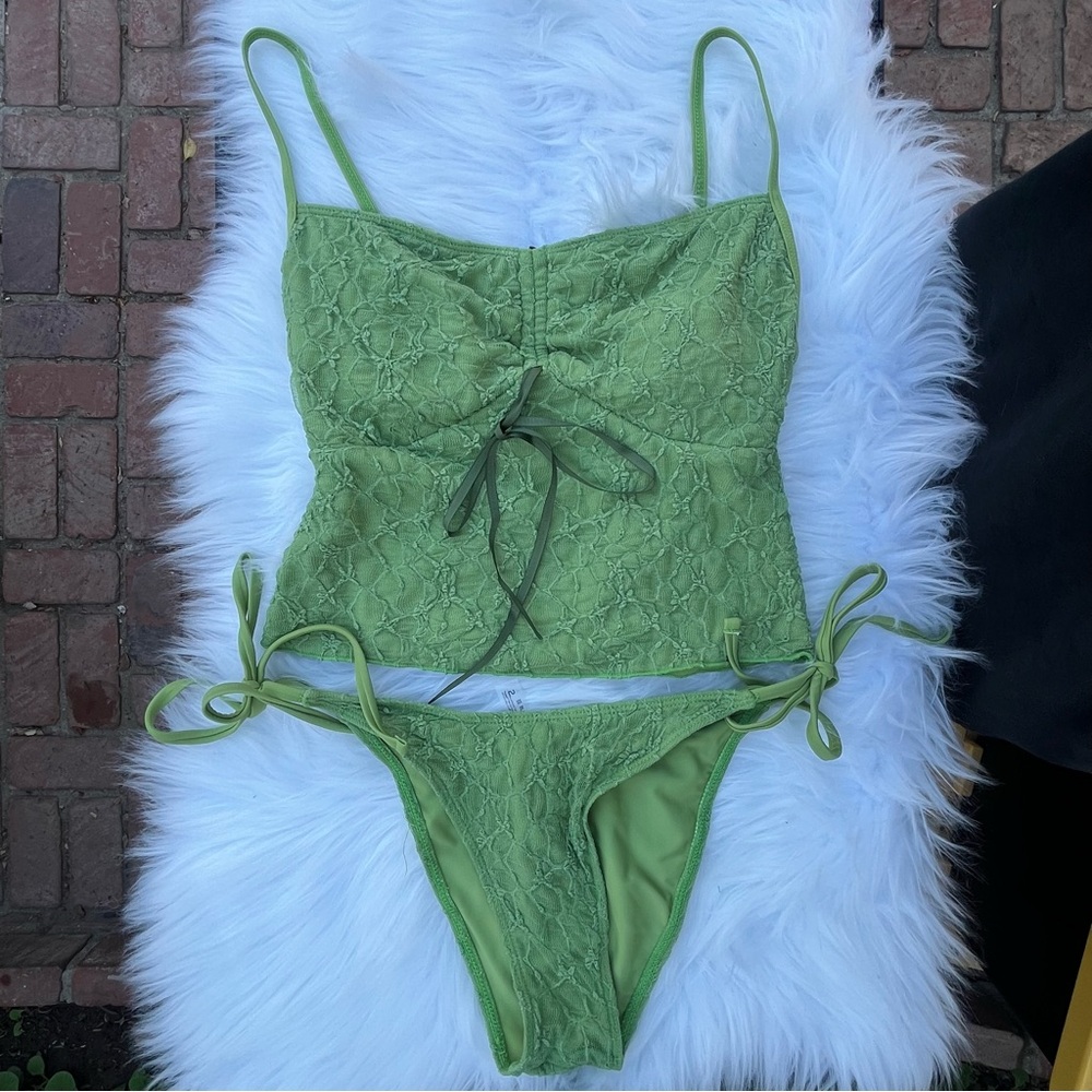 Samiol Green Lace Bikini Set 21